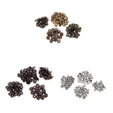 Maxbell 90 Sets Metal Snap Buttons Press Stud Popper Fasteners Sliver Bronze Black
