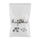 Maxbell 90 Sets Metal Snap Buttons Press Stud Popper Fasteners Sliver Bronze Black