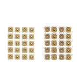 Maxbell 20 Sets Sew In Magnetic Bag Clasps for Craft Clothing Bag 14mm 18mm Bronze