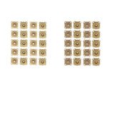 Maxbell 20 Sets Sew In Magnetic Bag Clasps for Craft Clothing Bag 14mm 18mm Bronze
