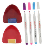 Maxbell 6Pcs Water Erasable Pen Tailors Chalk Fabric Marker for Sewing Dressmaking