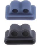 Maxbell Soft Portable Anti-lost Silicone Case for Apple AirPods,2pieces(Gray+Blue)