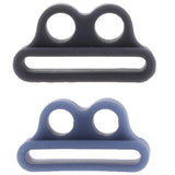 Maxbell Soft Portable Anti-lost Silicone Case for Apple AirPods,2pieces(Gray+Blue)