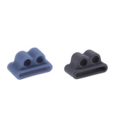 Maxbell Soft Portable Anti-lost Silicone Case for Apple AirPods,2pieces(Gray+Blue)
