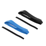 Maxbell Non-slip Stretchy Tennis Racquet Sweat Fishing Rod Grip Tape Blue and Black