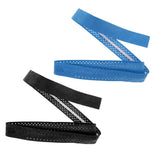 Maxbell Non-slip Stretchy Tennis Racquet Sweat Fishing Rod Grip Tape Blue and Black