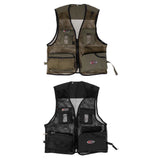 Maxbell Multi-Pocket Mesh Vest Fishing Photography Quick-Dry Jacket L Two Color