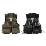 Maxbell Multi-Pocket Mesh Vest Fishing Photography Quick-Dry Jacket L Two Color