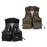 Maxbell Multi-Pocket Mesh Vest Fishing Photography Quick-Dry Jacket L Two Color