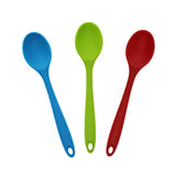 Maxbell 3 Colors Silicone Ladle Soup Spoon Utensils Non-stick Cooking Kitchen Tools