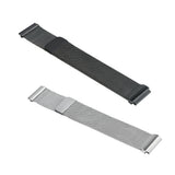 Maxbell 2pcs Watch Mesh Loop Wrist Band Strap Magnet Clasp Replacement Silver&Black
