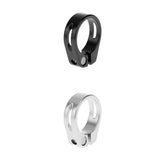 Maxbell 2x Aluminium Alloy Quick Release Mountain Bike Seat Post Clamp Silver&Black