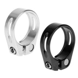 Maxbell 2x Aluminium Alloy Quick Release Mountain Bike Seat Post Clamp Silver&Black