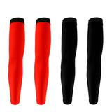 Maxbell Cycling Golf Arm Sleeves Sun UV Protection Bicycle Golf Arm Warmer Red&Black