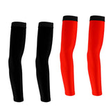 Maxbell Cycling Golf Arm Sleeves Sun UV Protection Bicycle Golf Arm Warmer Red&Black
