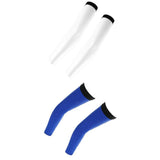 Maxbell Cycling Golf Arm Sleeves Sun UV Protection Bicycle Arm Warmers White&Blue