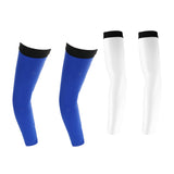 Maxbell Cycling Golf Arm Sleeves Sun UV Protection Bicycle Arm Warmers White&Blue
