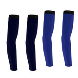 Maxbell Bike Golf Arm Sleeves Sun Protection Cuff Cover Arm Warmer Dark Blue &Navy