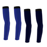 Maxbell Bike Golf Arm Sleeves Sun Protection Cuff Cover Arm Warmer Dark Blue &Navy