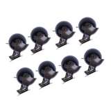 Maxbell 8 Pcs 1.5'' Swivel Ball Caster PP Wheels with Brake Lock Screw-in Universal