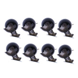 Maxbell 8 Pcs 1.5'' Swivel Ball Caster PP Wheels with Brake Lock Screw-in Universal