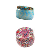 Maxbell 2x Tinplate Box Cookies Candy Storage Jar for Christmas Wrapping Gifts