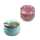 Maxbell 2x Tinplate Box Cookies Candy Storage Jar for Christmas Wrapping Gifts