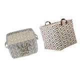 Maxbell 2x Cute Reusable Square Storage Basket Laundry Bin Home Organiser Makeup Box