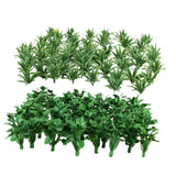 Maxbell Green Heart&Sword Shaped Leaves Grass Ground Cover Train Railway Layout HO