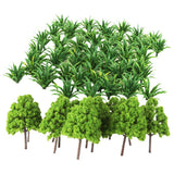 Maxbell 70x Green Plastic Tree Grass Model Train Railway Layout Scenery Decoration