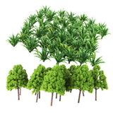 Maxbell 70x Green Plastic Tree Grass Model Train Railway Layout Scenery Decoration