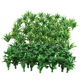 Green Plastic Heart&Sword Shaped Leaves Grass Ground Cover HO OO for Diorama