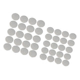 Maxbell 40Pieces Blank Stainless Steel Findings Pet Tag Identification 20mm+10mm