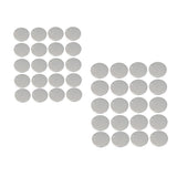 Maxbell 40Pieces Blank Stainless Steel Findings Pet Tag Identification 20mm+10mm