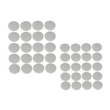 Maxbell 40Pieces Blank Stainless Steel Findings Pet Tag Identification 20mm+10mm