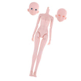 Maxbell 1/4 BJD Girl Doll Nude Body and Head Scuplt Doll DIY Making Accessories