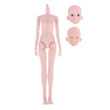 Maxbell 1/4 BJD Girl Doll Nude Body and Head Scuplt Doll DIY Making Accessories