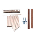 Maxbell 17 Note Kalimba Thumb Piano Steel Keys+2pcs Wooden Bridge for DIY Kalimbas