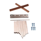 Maxbell 17 Note Kalimba Thumb Piano Steel Keys+2pcs Wooden Bridge for DIY Kalimbas