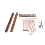 Maxbell 17 Note Kalimba Thumb Piano Steel Keys+2pcs Wooden Bridge for DIY Kalimbas