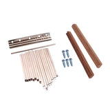 Maxbell 17 Note Kalimba Thumb Piano Steel Keys+2pcs Wooden Bridge for DIY Kalimbas