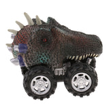 Maxbell 2 Pieces Kids Children Pull Back Car Dinosaur Figures Jurassic Toy Model