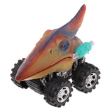 Maxbell 2 Pieces Kids Children Pull Back Car Dinosaur Figures Jurassic Toy Model