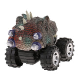 Maxbell 2 Pieces Kids Children Pull Back Car Dinosaur Figures Jurassic Toy Model