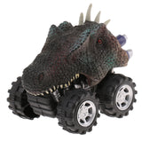 Maxbell 2 Pieces Kids Children Pull Back Car Dinosaur Figures Jurassic Toy Model