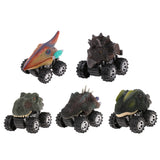 Maxbell 2 Pieces Kids Children Pull Back Car Dinosaur Figures Jurassic Toy Model