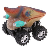 Maxbell 2 Pieces Kids Children Pull Back Car Dinosaur Figures Jurassic Toy Model