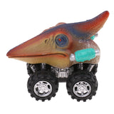 Maxbell 2 Pieces Kids Children Pull Back Car Dinosaur Figures Jurassic Toy Model