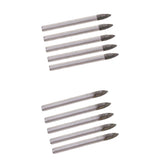 Maxbell 10pcs Triangular Drill Bits Set Tiles Ceramic Glass  Opener
