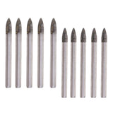 Maxbell 10pcs Triangular Drill Bits Set Tiles Ceramic Glass  Opener